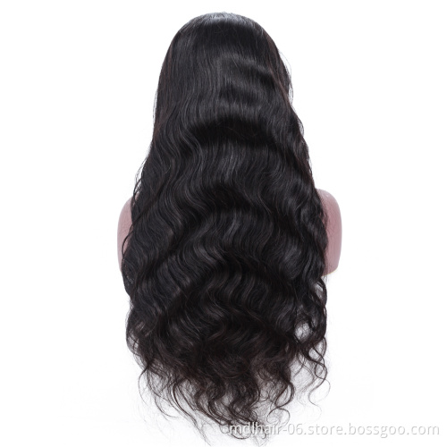 Wholesale Virgin Cuticle Aligned Hair Pre Plucked Human Hair Lace Wig With Black Women Raw Brazilian Hair Lace Closure Wig